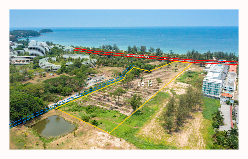 Photo Beach road land for sale in Karon Phuket  