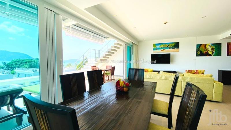 Photo Penthouse one bedroom with amazing sea view for sale in Rawai.